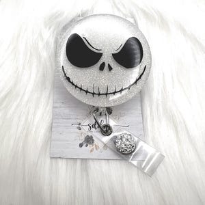 Jack -Badge Reel-Cute Badge Reel-Nurse-LPN-RN-Gifts for her-Nurse Gifts-Christmas Gifts-Nurse gifts-CNA-Jack skellington