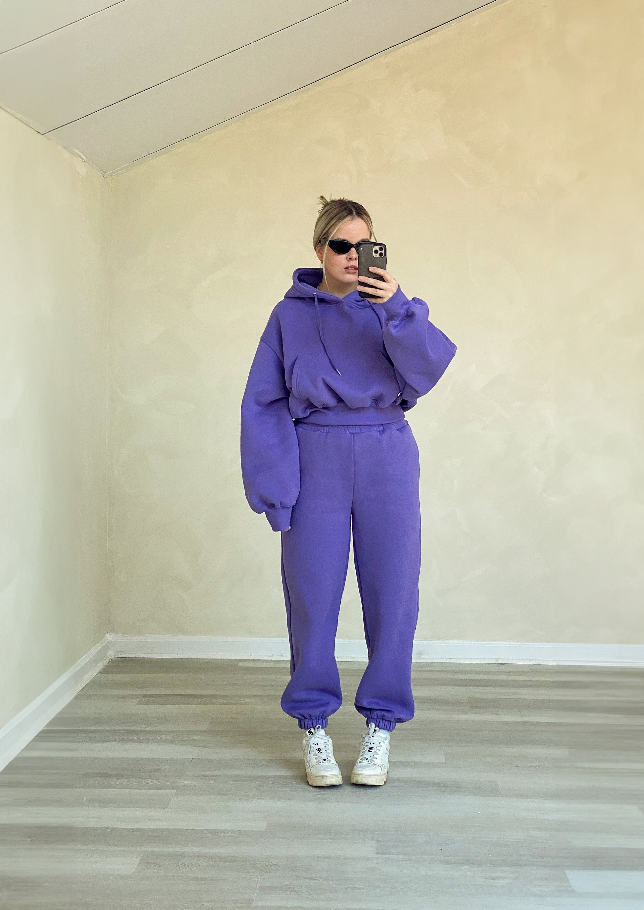 Purple jogger set cheap