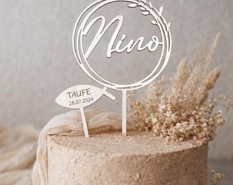 Personalized Wooden Cake Topper – Handmade in Germany