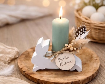 Presente de Páscoa - Vela portátil de Páscoa - Conjunto de presentes de Páscoa - Coelho da Páscoa - Vela de Páscoa - Vela em formato de casca de ovo para presente de Páscoa - Pequeno mimo de Páscoa