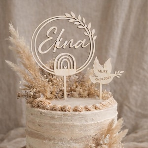 Personalized Wooden Cake Topper – Handmade in Germany