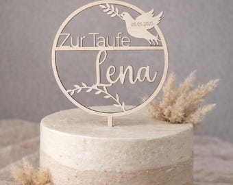 Personalized Wooden Cake Topper – Handmade in Germany