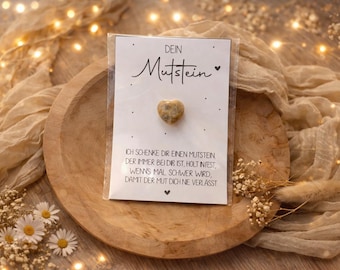 Mutstein Kinder - Geschenkidee Einschulung - Mitbringsel Einschulung - Geschenkidee Schultüte - Geschenkidee zur Einschulung