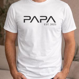 Bügelbild Papa - Papa du bist mein Held - Bügelbild Papa Hab dich lieb - Babybody Vatertag - Tshirt Papa Est Personalisiert