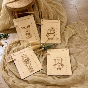 Christmas Countdown Wood / Christmas Countdown / Christmas Countdown Children / Advent Calendar Wood Personalized