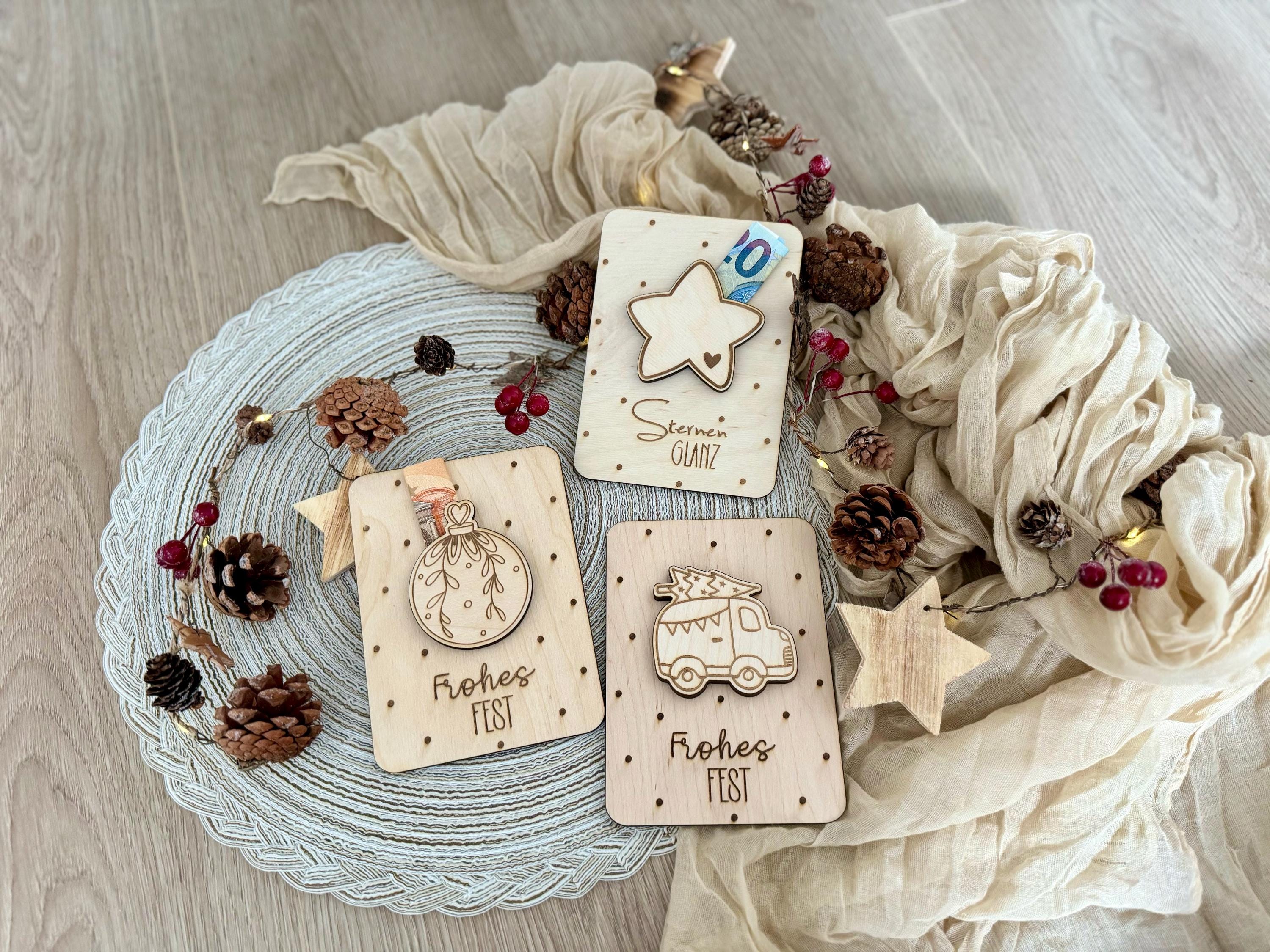 Wisherfülller – Confezione Regalo Per Soldi In Legno Con Provetta, 13x10 Cm, Ideale Per Compleanno