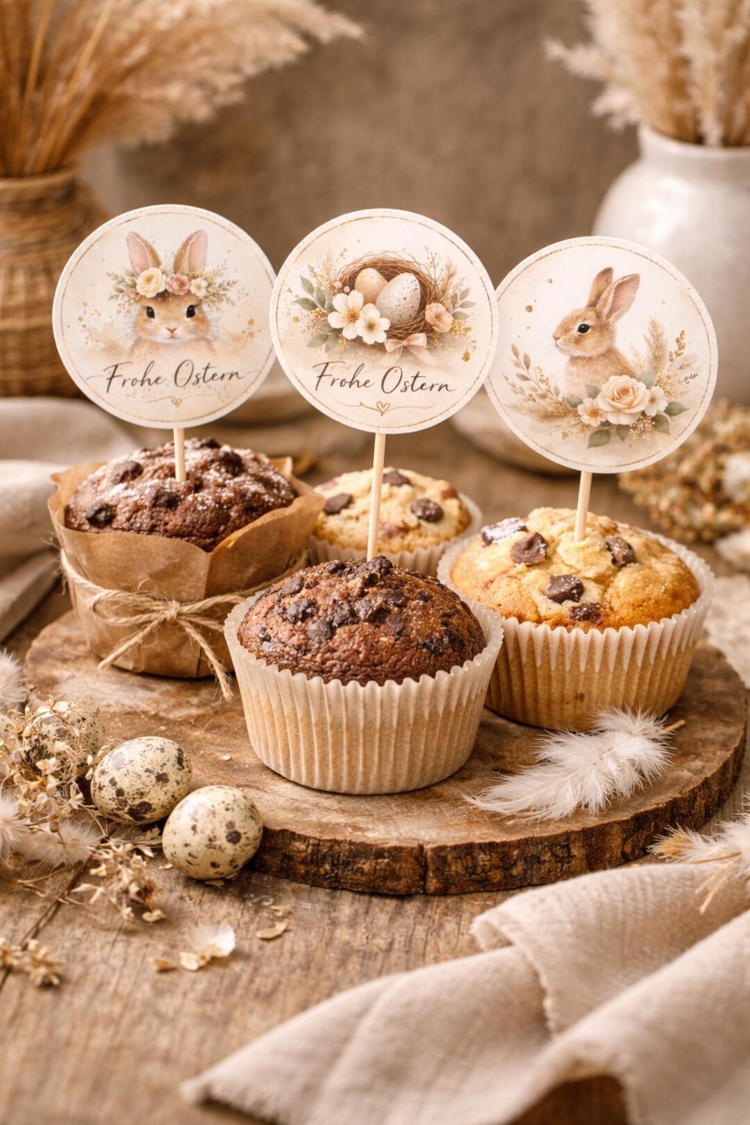 Spring Cake Toppers Easter Cake Topper Printable | Bunny Cake Topper | Easter Cake ...