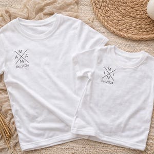 Imagen termoadhesiva Mamá Año de fundación Papá Año de fundación Abuela Abuelo Mini Est. con año - Imagen termoadhesiva personalizada Mamá Papá