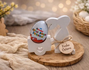 Easter gift - Easter bunny surprise egg - Easter candle - Easter gift for children - small Easter present - egg cup