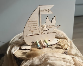 Cash gift for birth or baptism | Personalized Noah's Ark