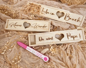 Announce pregnancy - Pregnancy test surprise box - You're going to be a dad - we're having a baby