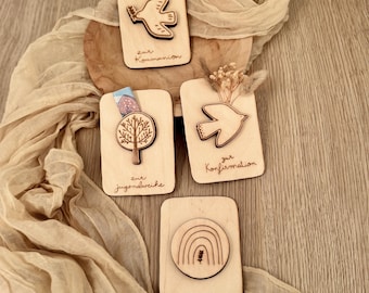 Regalo en efectivo para bautizo | Regalo en efectivo para comunión, confirmación, bautizo, consagración juvenil - regalo de bautizo personalizado