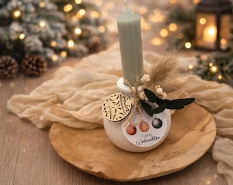Christmas gifts candle - gift set candle - Secret Santa gift - Santa candle - Advent candle - Christmas treat - Secret Santa gift