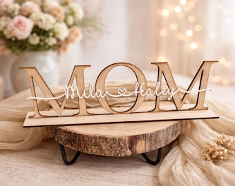 Regalo personalizado para el Día de la Madre - Regalo personalizado para mamá - ¡Regalo estimado para mamá! Regalo personalizado para mamá y abuela.