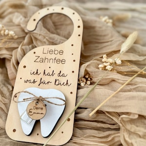 Tooth fairy personalized door sign / Tooth storage /Wooden sign for children's room/ Name plate door/ Personalized decoration children's room