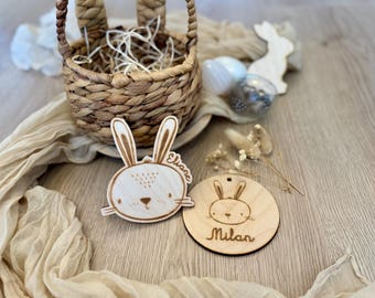 Easter pendant - Easter basket - Easter nest - Easter pendant with name - Easter decoration personalized from wood - Easter gift - Easter gift idea