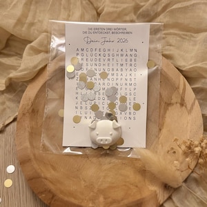 Mitbringsel Silvester - Kleinigkeit Silvester - Glücksbringer Silvester - Silvester in der Tüte - Silvester Glück to go