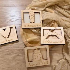 Tarjeta de madera para regalos de dinero - dinero para envolver regalos - dinero de regalo de cumpleaños - tarjeta de madera para vales de billetes