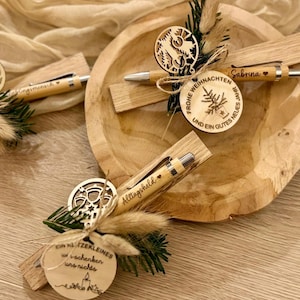 Stylo à bille personnalisé - Stylo à bille avec texte souhaité - Stylo à bille avec nom - Stylo à bille en bois avec gravure souhaitée