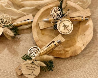 Personalized ballpoint pen - Ballpoint pen with desired text - Ballpoint pen with name - Wooden ballpoint pen with desired engraving