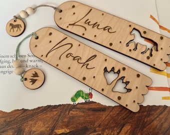 Bookmark wood | Schoolchild 2025 - You are first grade - personalized with name! Bookmark children with desired motif - school enrollment