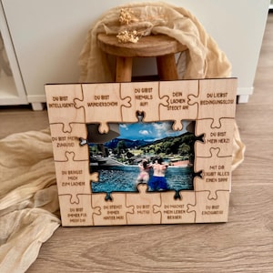Valentijnsdag cadeau - Valentijnsdagkaart - Cadeau voor koppels - Liefdescadeau - Fotolijst voor koppels - Persoonlijk huwelijkscadeau