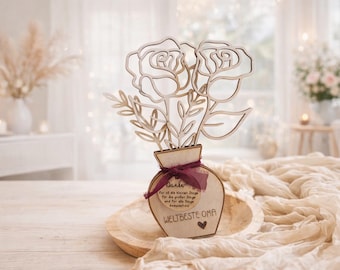 Regalo personalizado para el Día de la Madre - Regalo personalizado para mamá - ¡Regalo estimado para mamá! Regalo personalizado para mamá y abuela.