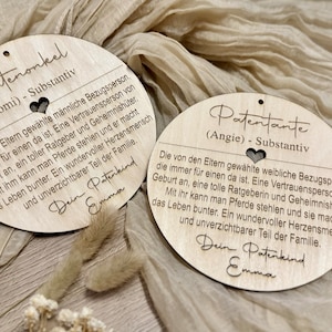 Letrero de madera personalizado/Letrero de madera personalizado para la madrina - regalo bautismo - regalo madrina | Regalo padrino