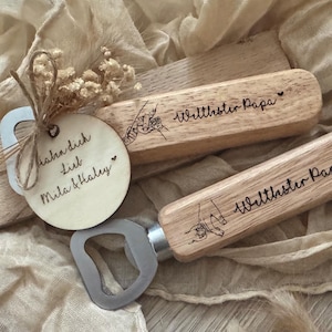 Bottle Opener Personalized / Beer Opener - Gift Idea World&#39;s Best Dad - Gift Father&#39;s Day - Gift Idea Dad Personalized -