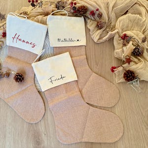Santa Stocking / Santa Socks Personalized / Socks from Santa / Christmas / Boots to fill with name