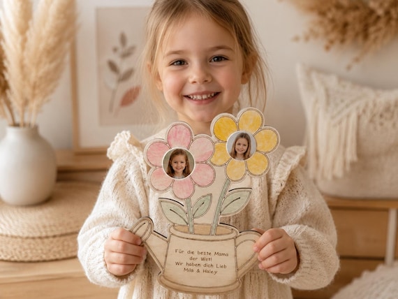 Personalisiertes Geschenk für Mama Oma personalisiert - Abschiedsgeschenk Kindergarten Kita Tagesmutter - Danke Oma Mama personalisiert