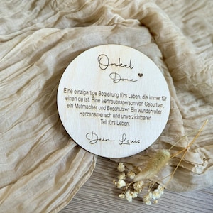 Personalized wooden sign/wooden sign for the godfather - gift for uncle - gift for best godfather | gift for best uncle |