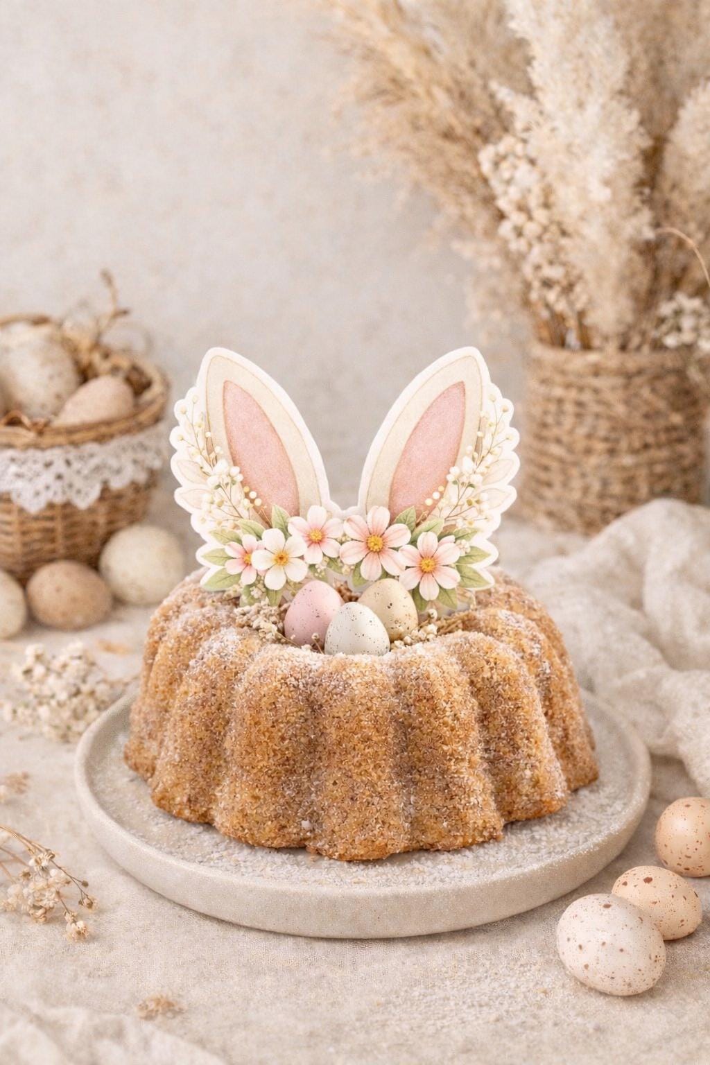 Spring Cake Toppers Easter Cake Topper Printable | Bunny Cake Topper | Easter Cake ...