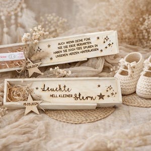 Recuerdo de madera para bebés nacidos muertos. Memorial para bebés nacidos muertos. Placa para bebés nacidos muertos. Memorial para bebés nacidos muertos. Decoración para bebés nacidos muertos. Caja para el embarazo.