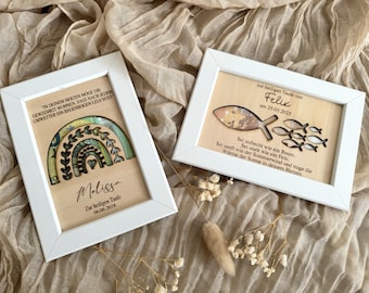 Money gift for communion baptism Money gift for confirmation with frame / communion gift with name baptism confirmation gift