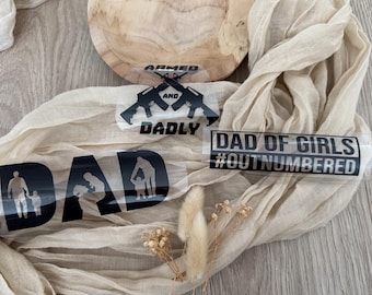 Iron-on patch Father's Day - Dad you are my hero - Iron-on patch Dad I love you - Baby bodysuit Father's Day - T-shirt Father's Day Dad is the best