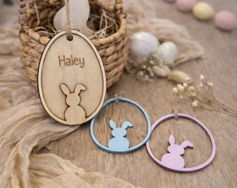 Easter pendant - Easter basket - Easter nest - Easter pendant with name - Easter decoration personalized from wood - Easter gift - Easter gift idea