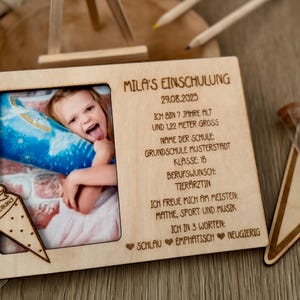 Cornice portafoto bambino scuola - bacheca iscrizione scuola - il mio primo giorno di scuola - idea regalo bambino scuola - bambino scuola personalizzato