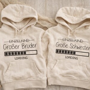 Bügelbild großer Bruder loading - Einzelkind -  große Schwester - Bügelmotiv -