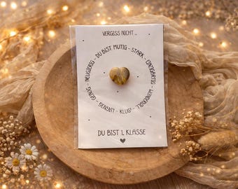 Mutstein Kinder - Geschenkidee Einschulung - Mitbringsel Einschulung - Geschenkidee Schultüte - Geschenkidee zur Einschulung