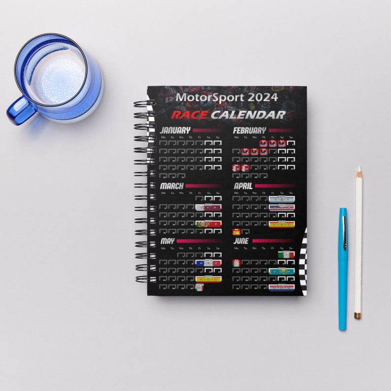 Printable Motogp 2024 Race Calendar Experience the Thrill of Racing BLACK Instant Download A4