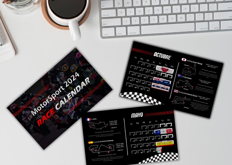Motorsport 2024 Desktop Calendar: Experience the Thrill of Racing in 