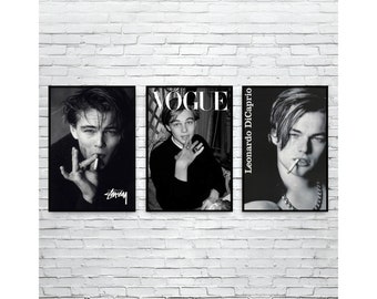 Leonardo Dicaprio Poster Set of 3 Stussy Vintage Poster Vogue Poster