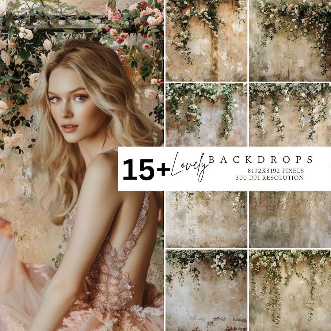 Floral Backdrop, Flower Wall, Spring, Summer, Photography Backdrop ...