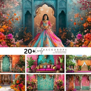Fondo indio, India, Étnico, Hindi, Pooja, Floral, Colorido, Fondo para fotografía, Fondo para fotografía, Fondo para estudio, Fondo digital