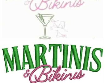 File di ricamo Martini e Bikini