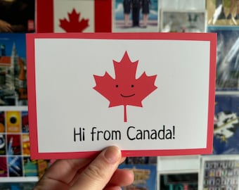 Hi From Canada Postcard