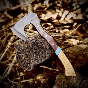 Steve&#39;s Handmade Forged Axe | Bushcraft | Camping Axe | Hatchet | Gift for Groomsmen | Gift For Husband | Hunting |