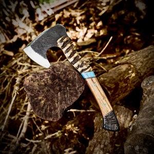 Steve&#39;s Forged Axe | Bushcraft | Camping Axe | Hatchet | Gift for Groomsmen | Gift For Husband | Hunting |
