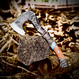 Steve&#39;s Handmade Forged Axe | Bushcraft | Camping Axe | Hatchet | Gift for Groomsmen | Gift For Husband | Hunting |